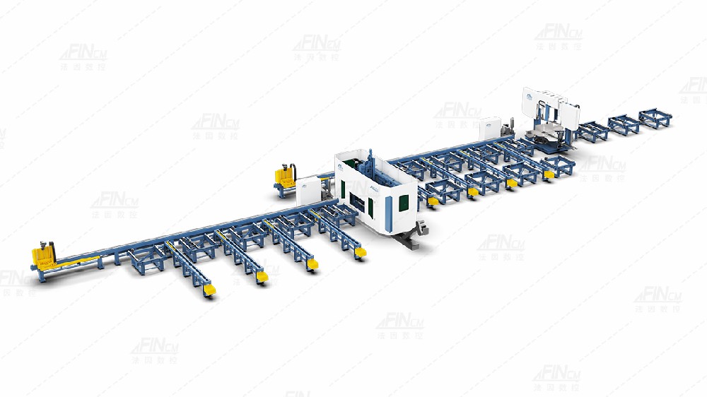 BHD+DJ series H-beam high-speed 3D drilling and sawing combined production line