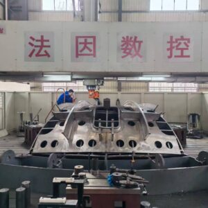Double crossbeam with double heads