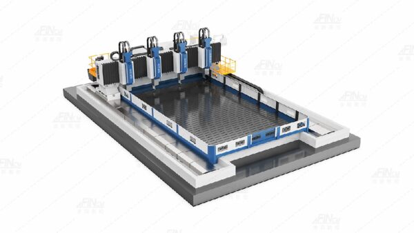PHM/4 series four spindle gantry mobile CNC drilling and milling machine